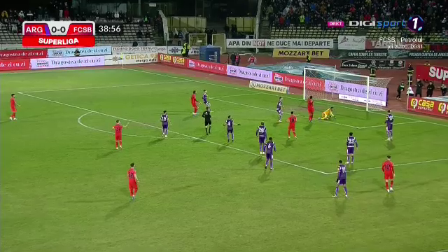 Faza care l-a enervat pe Becali?! Edjouma a fost schimbat la pauză, după o ratare uriașă în FC Argeș - FCSB_12