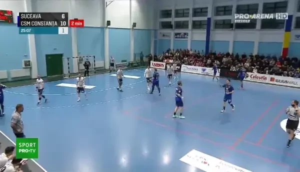 Final de primă repriză &icirc;n Suceava - CSM Constanța (Pro Arena VOYO)