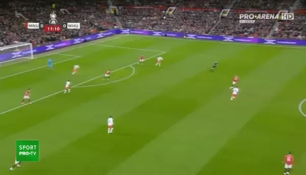 Garnacho a șutat puternic, iar Areola s-a opus decisiv! (United - West Ham, Pro Arena VOYO)