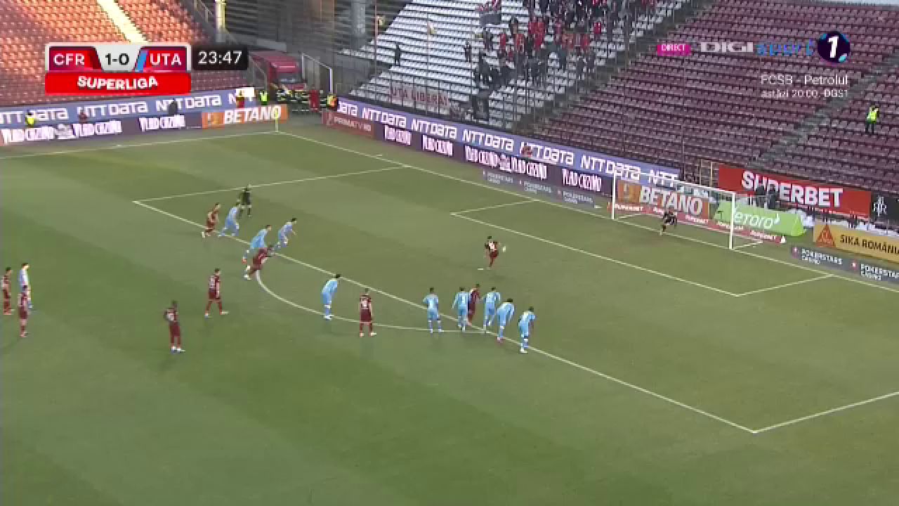 Ce a putut să strige crainicul stadionului după ce Ciprian Deac a irosit un penalty în CFR - UTA_22