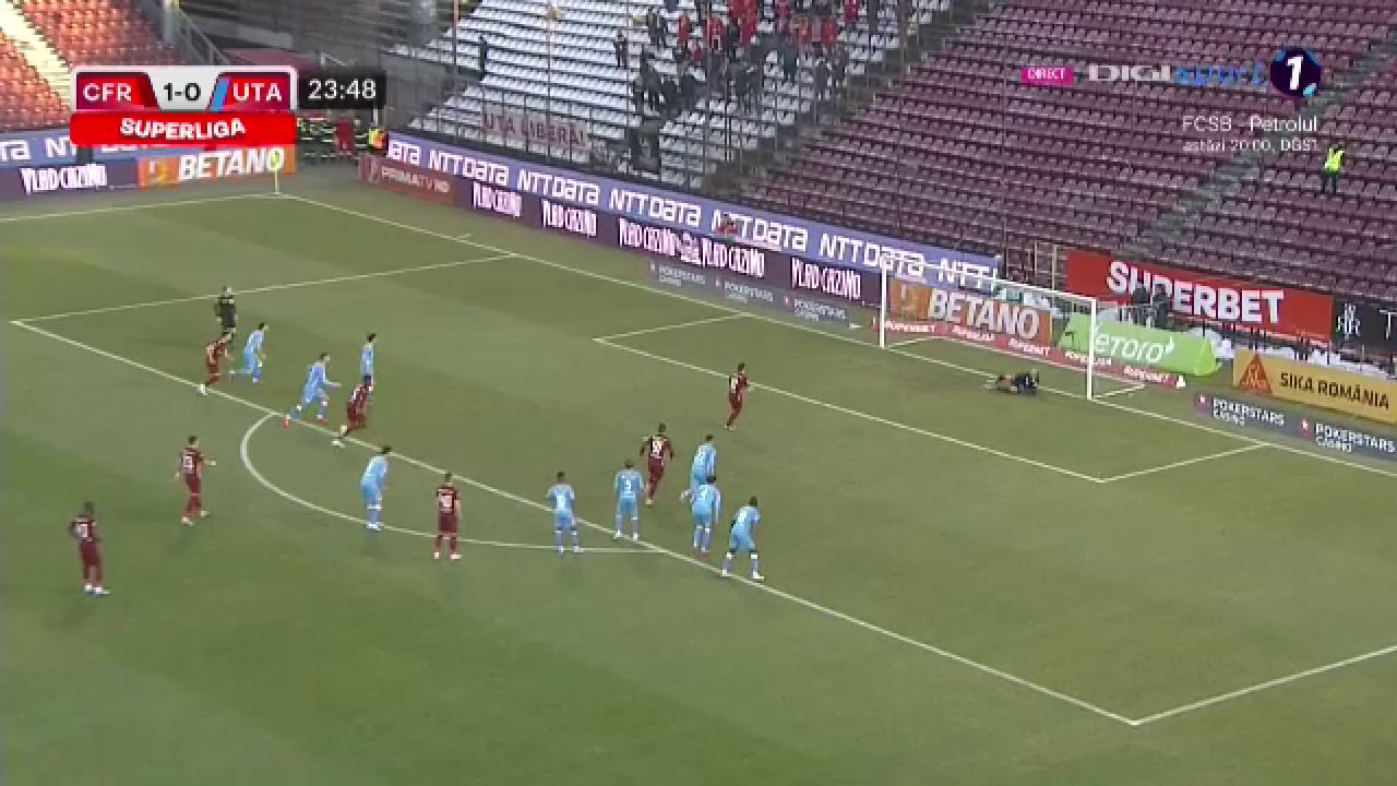 Ce a putut să strige crainicul stadionului după ce Ciprian Deac a irosit un penalty în CFR - UTA_29