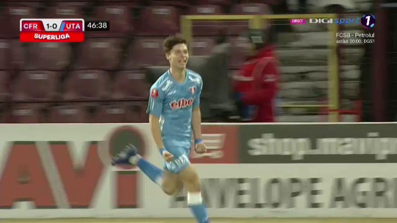 CFR Cluj - UTA Arad 2-1! Ardelenii s-au impus în Gruia cu un om în minus_6
