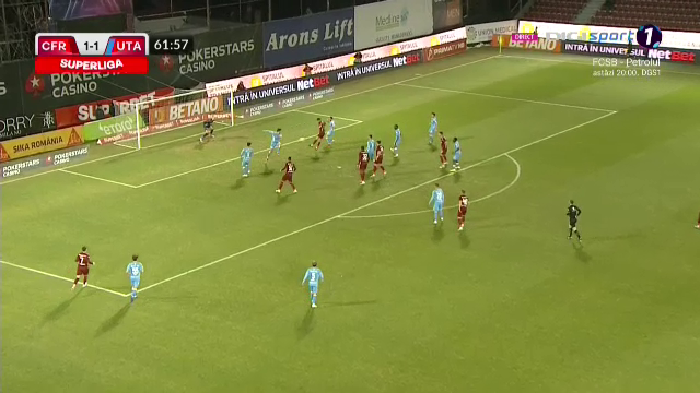 CFR Cluj - UTA Arad 2-1! Ardelenii s-au impus în Gruia cu un om în minus_7