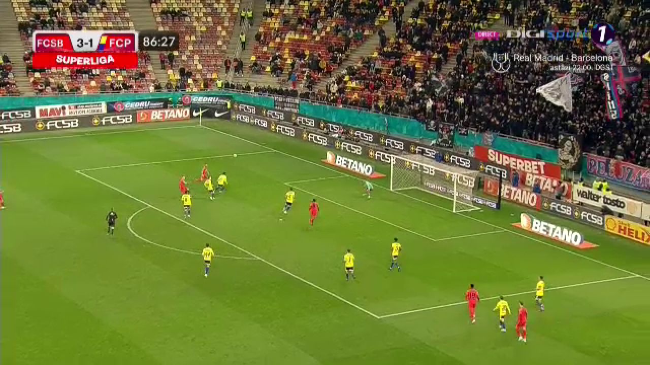 Gol de generic înscris în FCSB - Petrolul! Edjouma a reușit o foarfecă de senzație și a încheiat meciul în mare stil_5