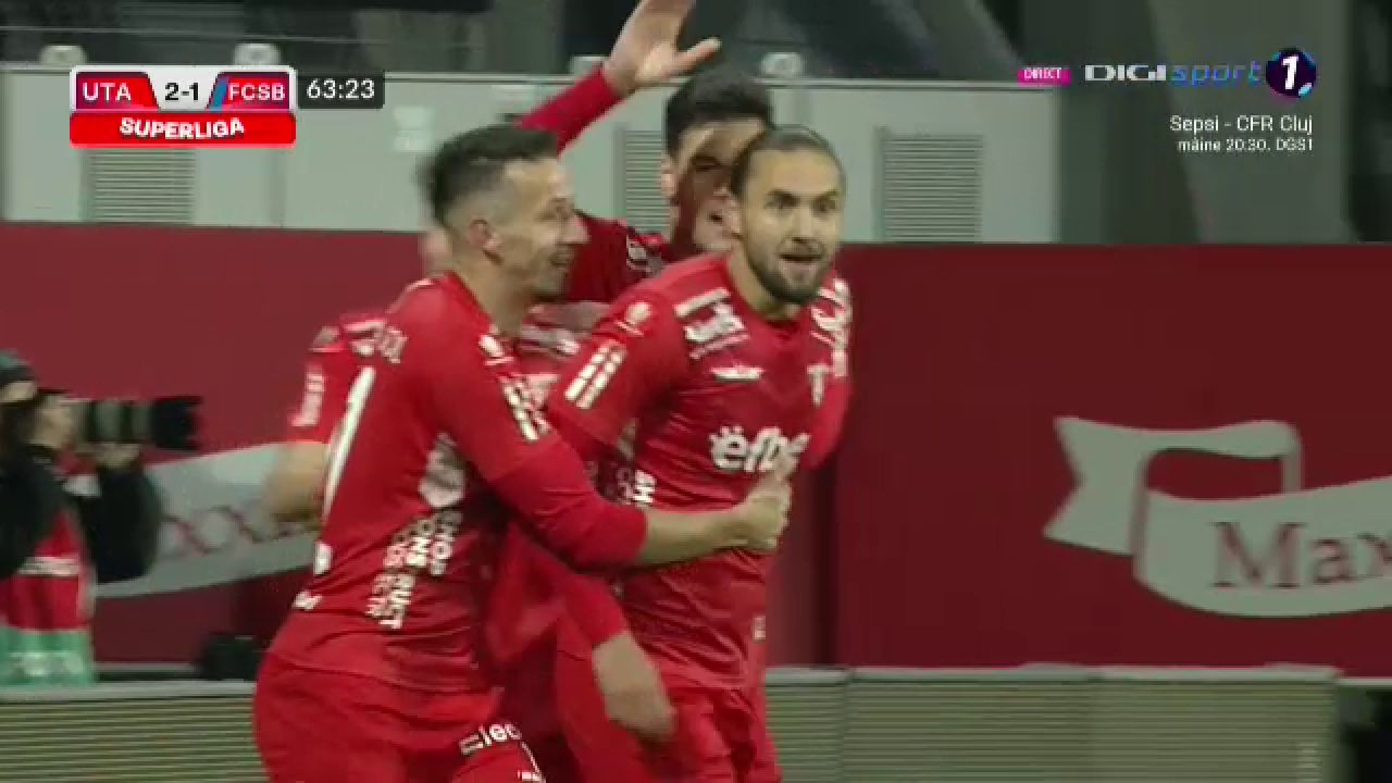 UTA Arad - FCSB 3-1 | Victorie pentru echipa cu antrenor! Postolachi și Ubbink au adus cele trei puncte! A șaptea înfrângere pentru roș-albaștri în campionat _8