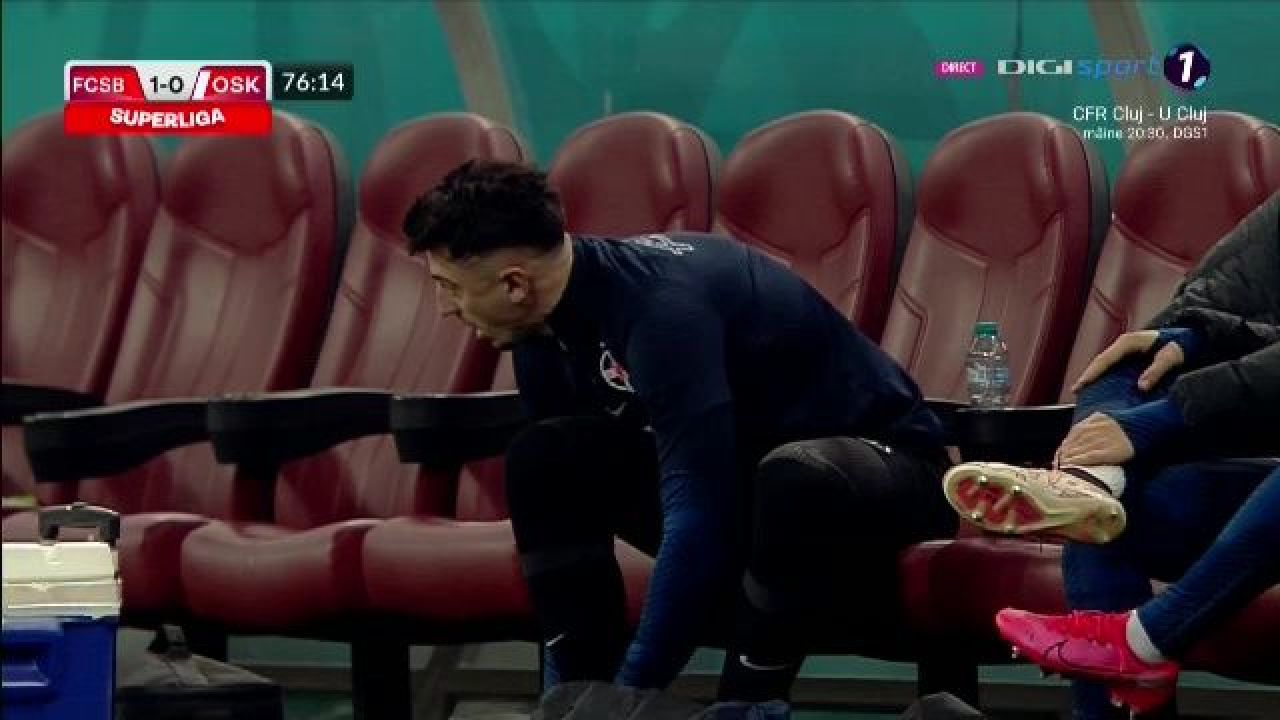 Emoții pentru FCSB! Darius Olaru a ieșit accidentat, iar Târnovanu a acuzat și el dureri_4