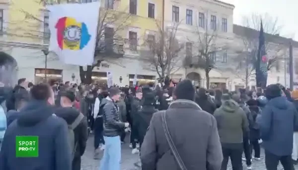 Atmosferă de derby la Cluj, înainte CFR - U (13/03/2023)