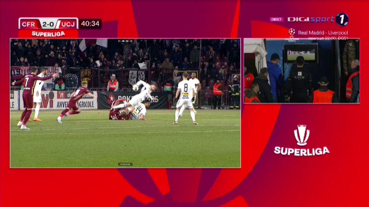 CFR Cluj - U Cluj 4-0 | Au pus mână de la mână! Victorie clară pentru echipa lui Petrescu în derby-ul orașului_8