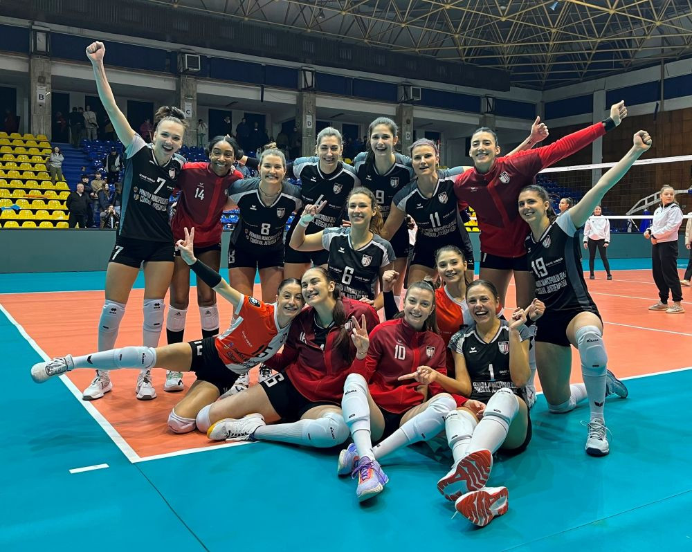 Cum s-a terminat semifinala rom&acirc;nească din Cupa CEV, CSM T&acirc;rgoviște - Volei Alba Blaj