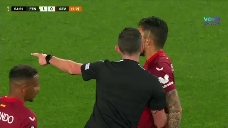 Marko Dmitrovic, lovit de un obiect aruncat din peluză la Fenerbahce - Sevilla