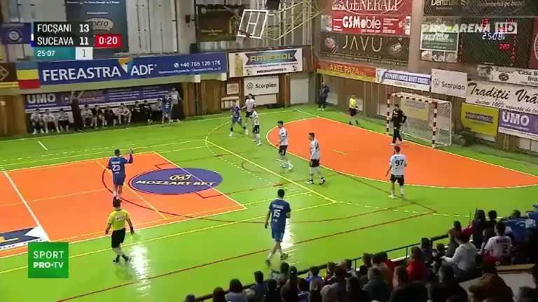 Repriză echilibrată &icirc;n CSM Focșani - Suceava (Pro Arena VOYO)