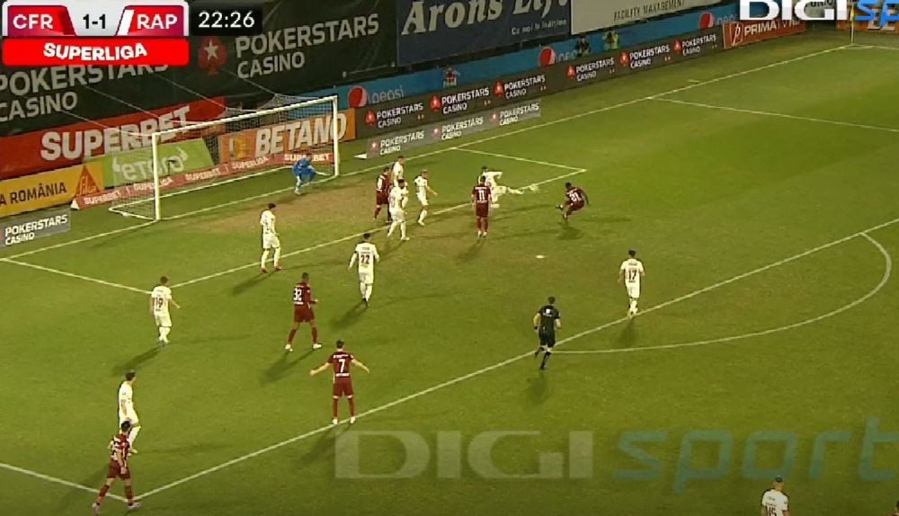 CFR Cluj - Rapid 2-2! Cele două echipe își împart punctele după un final de infarct în Gruia_2
