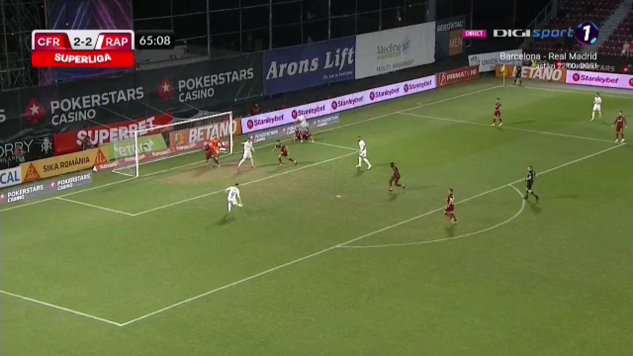 Costache, în lacrimi la finalul meciului cu CFR Cluj! Ratare monumentală a extremei în timpul meciului_8