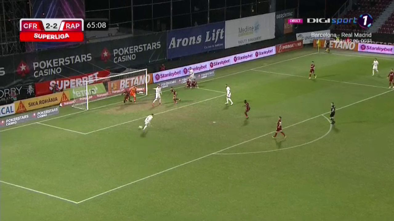 Costache, în lacrimi la finalul meciului cu CFR Cluj! Ratare monumentală a extremei în timpul meciului_9