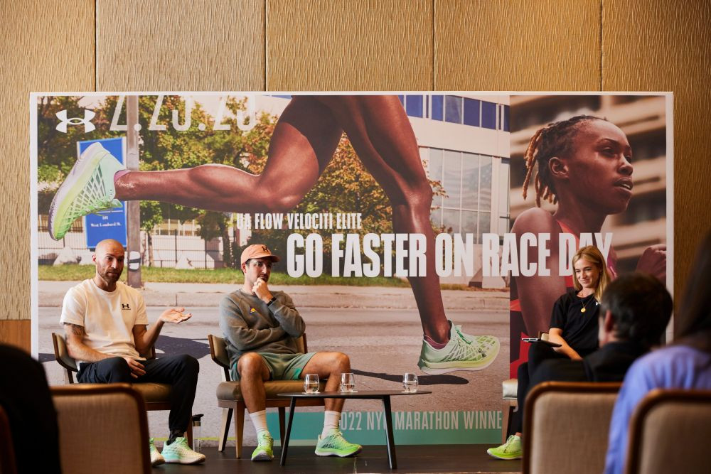 Stephen Scullion, maratonistul olimpic cu minte sclipitoare și pantofi verzi Under Armour Flow Velociti Elite. 