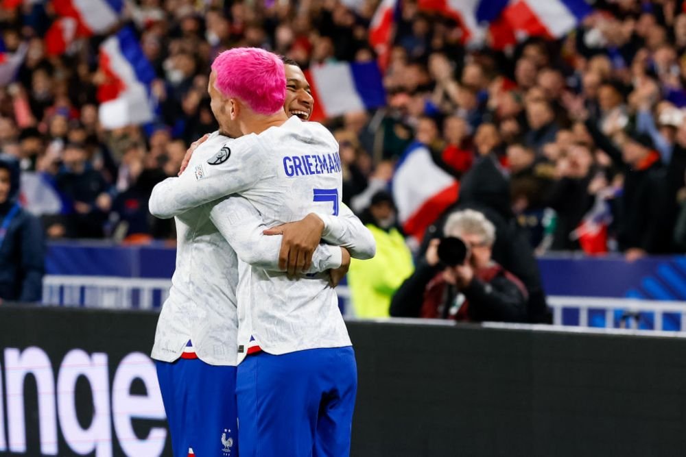 Mbappe și Griezmann, show total &icirc;n prima repriză cu Olanda! Superstarul lui PSG, gol la primul meci &icirc;n calitate de căpitan