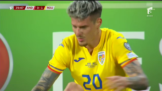 Dennis Man, 'avariat' în meciul cu Andorra! Cum arată la pauză piciorul marcatorului României _45