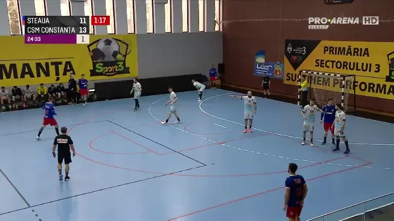 Cinci minute tensionate din Steaua - CSM Constanța (Pro Arena VOYO)