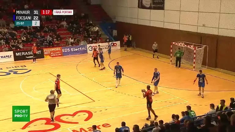 Minaur Baia Mare - CSM Focșani a fost în direct pe Pro Arena și VOYO