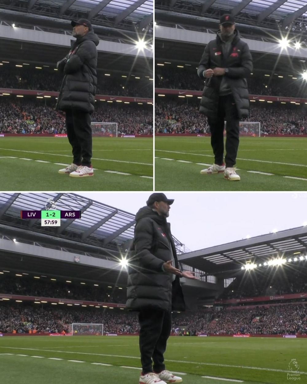 S-a bucurat &icirc;nainte să realizeze că Mo Salah a ratat penalty-ul! Imaginile virale cu Jurgen Klopp din Liverpool - Arsenal