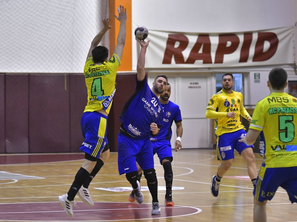 CSM București s-a calificat &icirc;n semifinalele Cupei Rom&acirc;niei la handbal masculin, după 25-24 cu Potaissa Turda