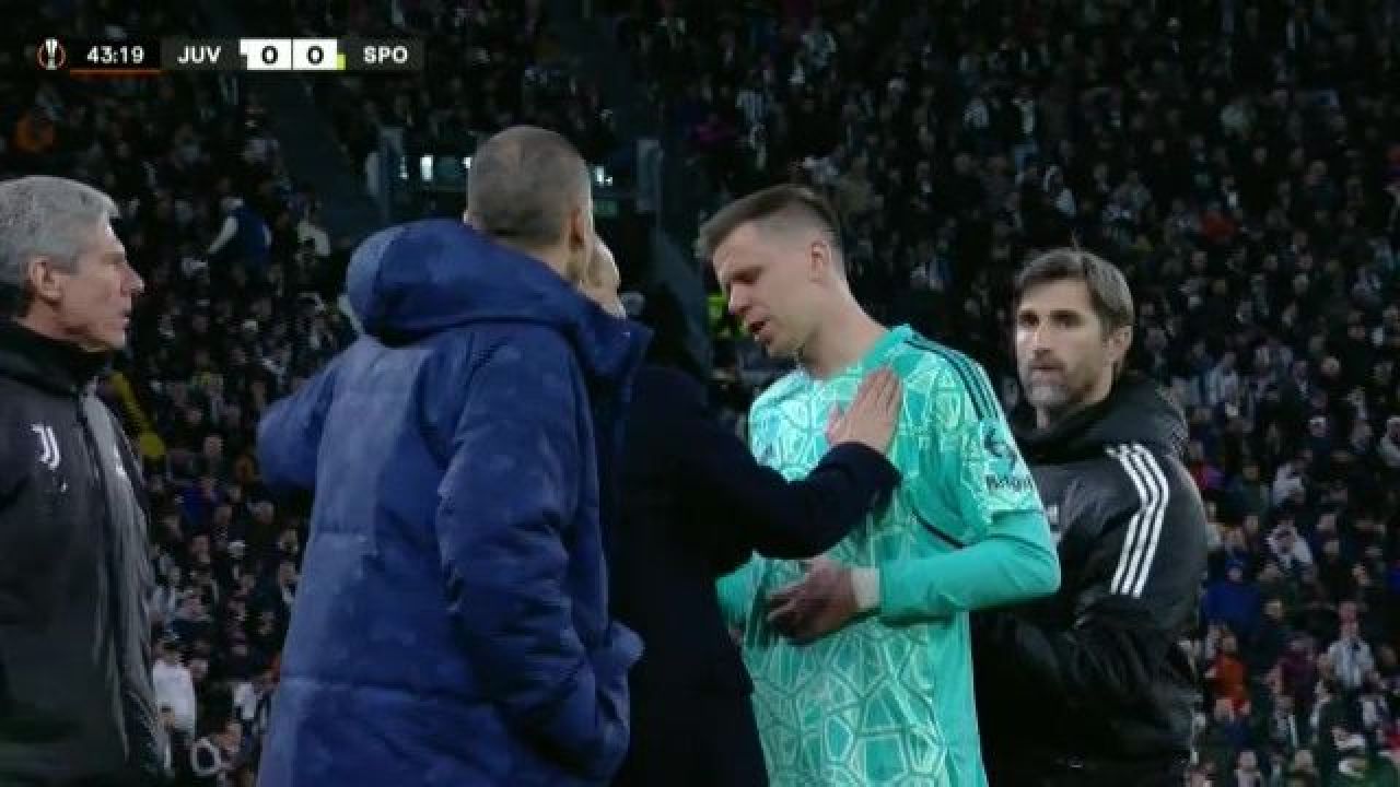 Panică la Juventus - Sporting. Lui Szczesny i s-a făcut rău și a părăsit terenul în lacrimi_9