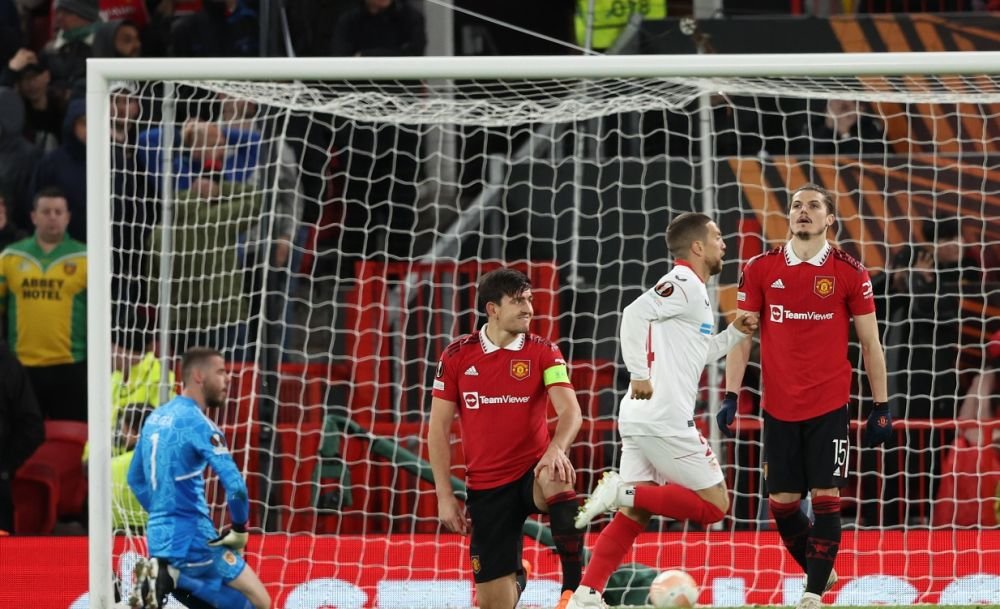Manchester United - Sevilla 2-2. Remontada spectaculoasă pe Old Trafford! Două autogoluri pentru 