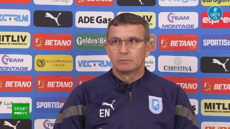 Eugen Neagoe, înainte de duelul cu Rapid (15.04.2023)