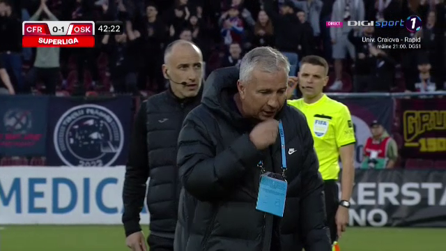 Dan Petrescu, un car de nervi în prima repriză cu Sepsi! A văzut imediat cartonașul galben după ieșirea sa _32