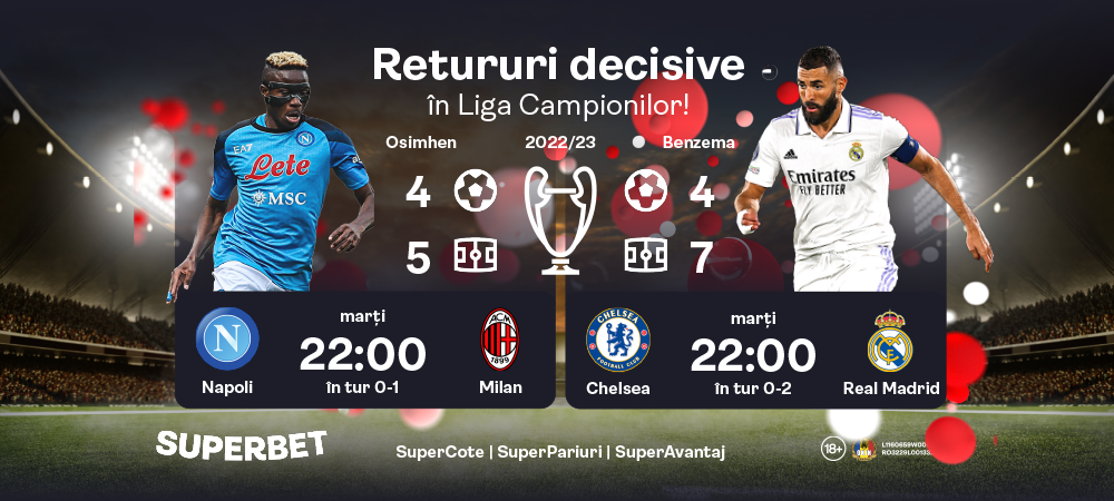 (P) Cine reușește &bdquo;remontada&rdquo;? Prinde SuperCote &icirc;n Liga Campionilor!