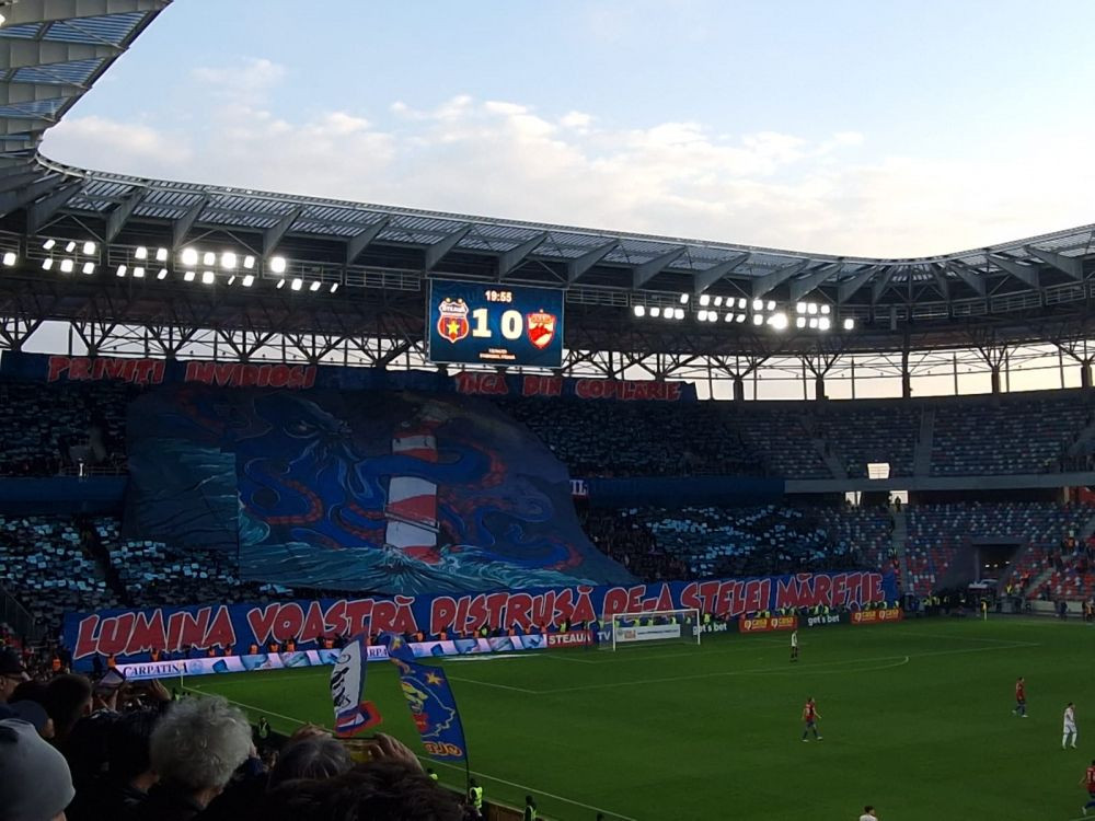 Coregrafie splendidă oferită de galeria CSA Steaua!&nbsp;