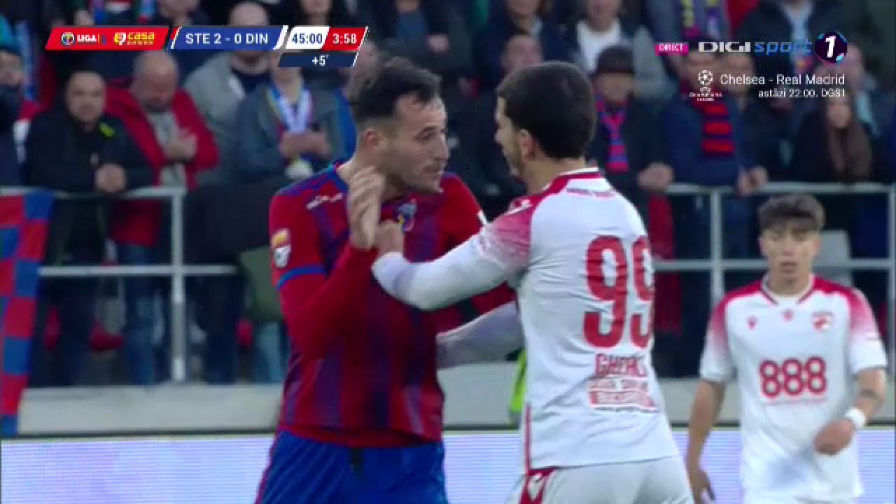 S-au încins spiritele în Steaua - Dinamo! Chuncukov s-a luat la harță cu jucătorii adverși_1