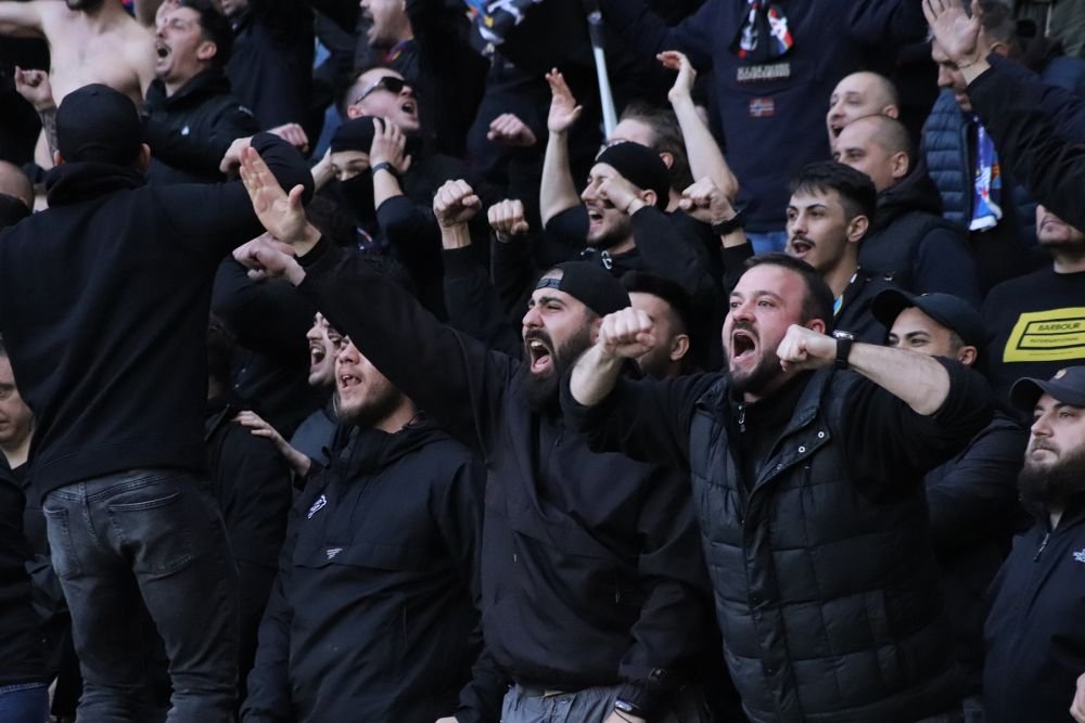 Duel colosal între galerii la Steaua - Dinamo! Sute de bannere, coregrafii, torțe și spectacol în tribune_27