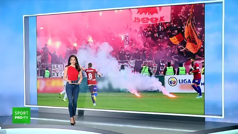 Dinamoviștii au &icirc;ncendiat din nou peluza din Ghencea! 17 fani au fost interziși pe stadion după derby-ul incendiar