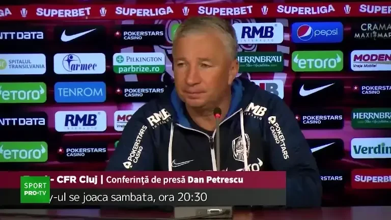 Dan Petrescu, &icirc;nainte de Farul - CFR (20.04.2023)