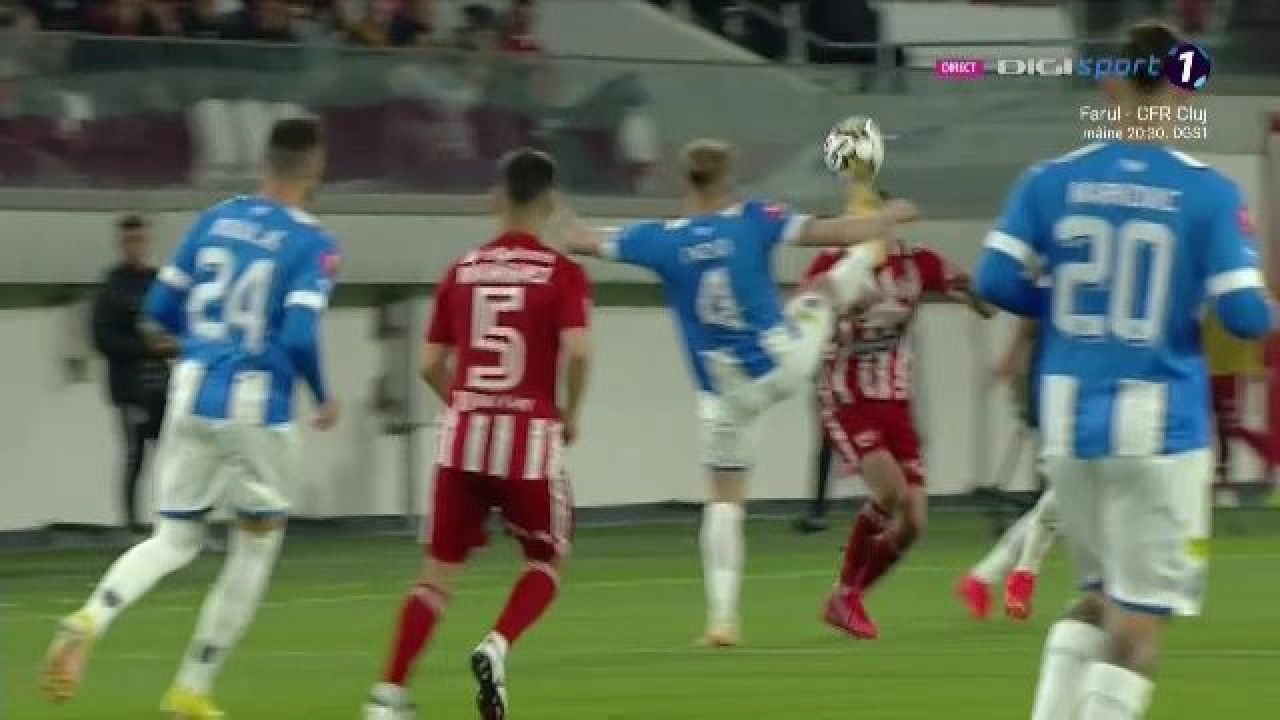 A dat gol, a luat roșu direct și ratează meciurile cu FCSB și CFR Cluj!_1