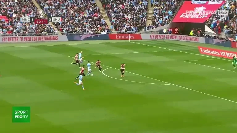 Manchester City - Sheffield United: Gol Mahrez (minutul 61)