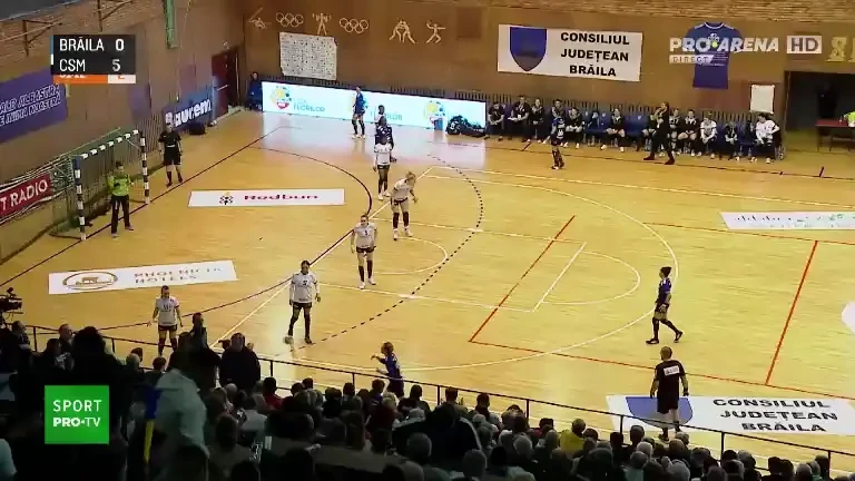Dunărea Brăila - CSM București: primele cinci minute din a doua repriză