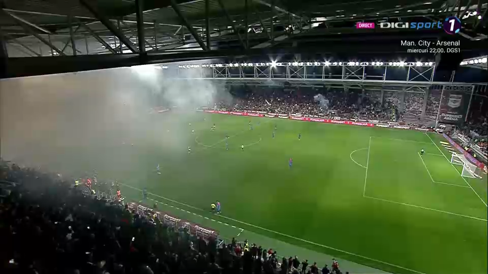 Spectacol pirotehnic spectaculos pe Giulești, înaintea fluierului de start! Rapid - FCSB a fost întârziat câteva minute_24