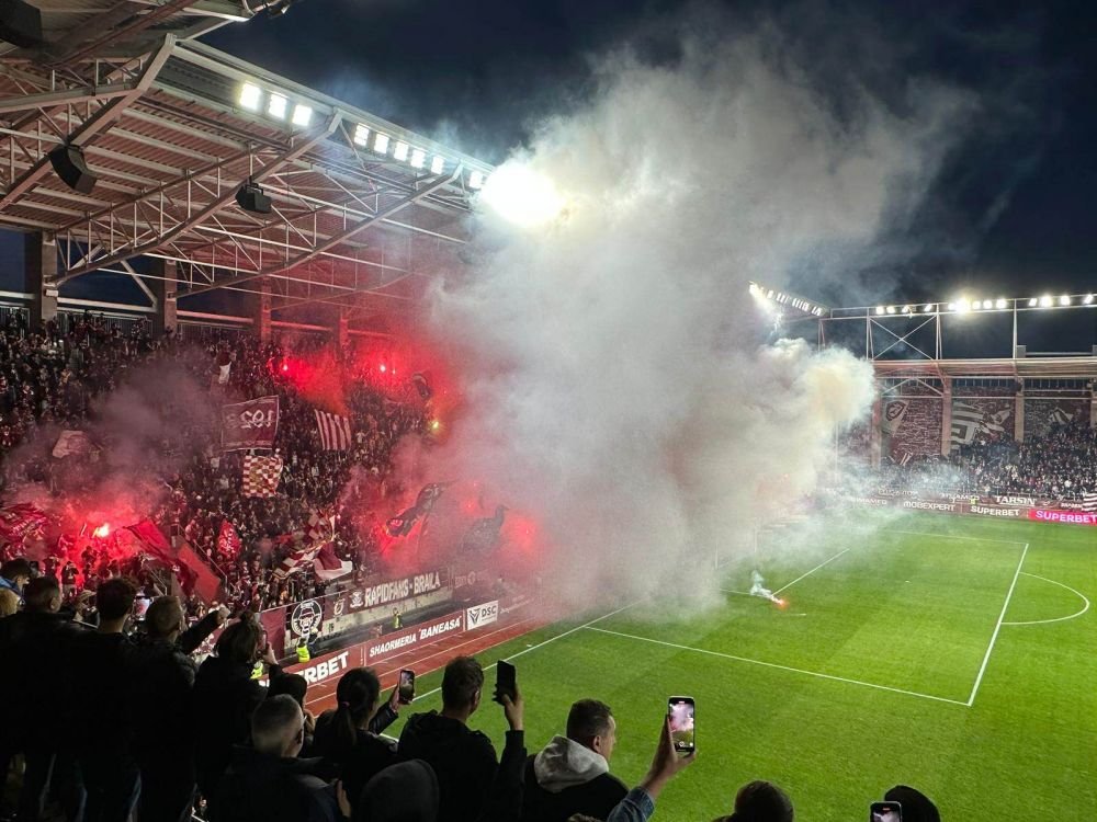 Spectacol pirotehnic spectaculos pe Giulești, înaintea fluierului de start! Rapid - FCSB a fost întârziat câteva minute_29