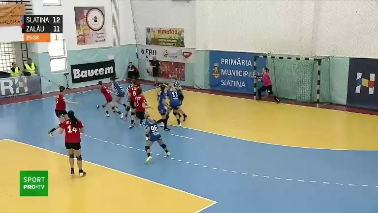 Slatina conduce la pauză cu Zalău (Pro Arena & VOYO)
