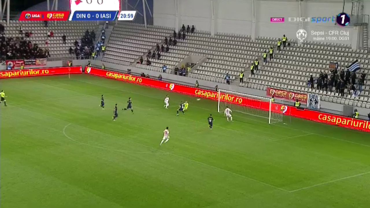 Dinamo - Poli Iași 1-3! Oncescu, un nou meci slab în poarta „câinilor”. „Roș-albii”, tot mai departe de promovarea directă_2