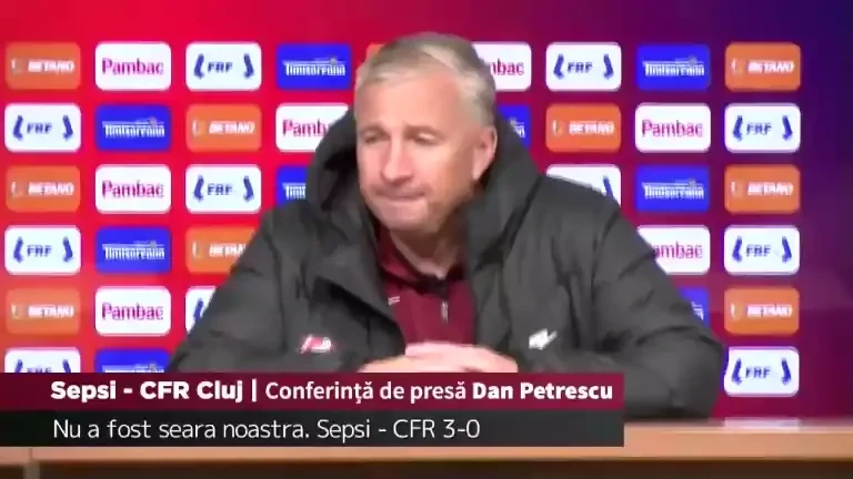 Dan Petrescu, după Sepsi - CFR Cluj 3-0 (26.04.2023)
