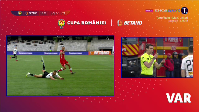 Supergolul înscris de Postolachi a fost anulat de VAR, în 'U' Cluj - UTA! Motivul pentru care arbitrul a anulat reușita_33