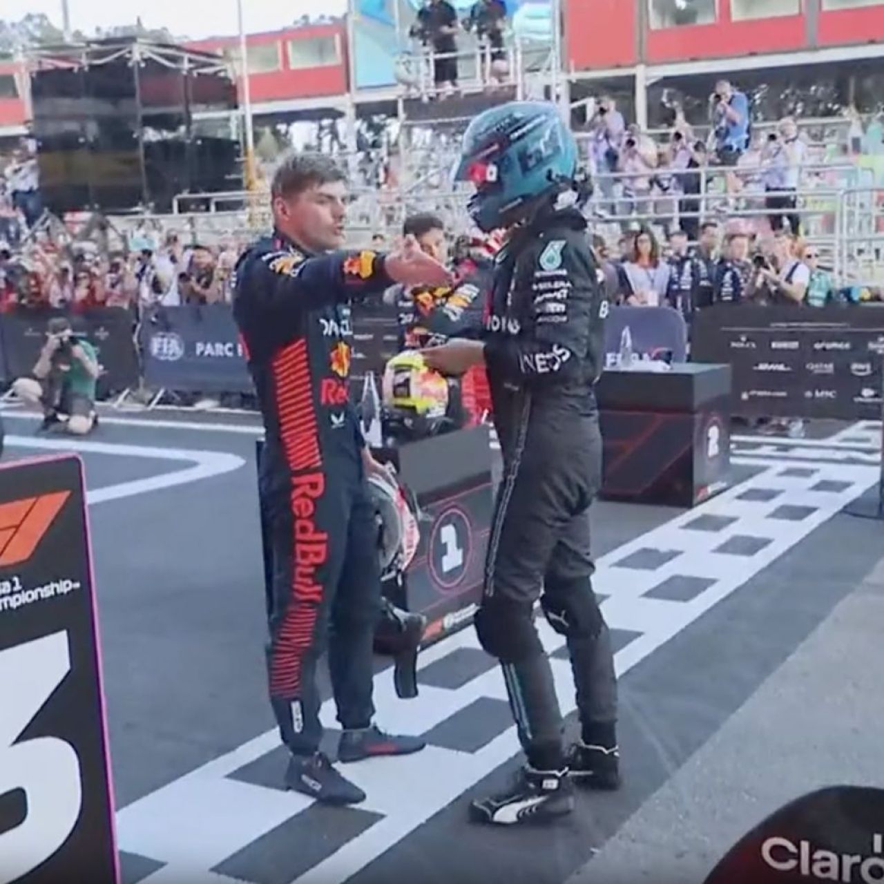 S-a lăsat cu jigniri după cursa de sprint din Azerbaidjan! Scandal teribil între Max Verstappen și George Russell _4