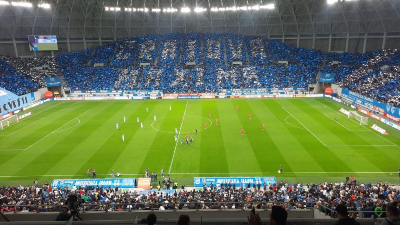40 de ani de la Universitatea Craiova - Benfica! Coregrafia superbă pregătită de olteni pentru meciul cu FCSB_8