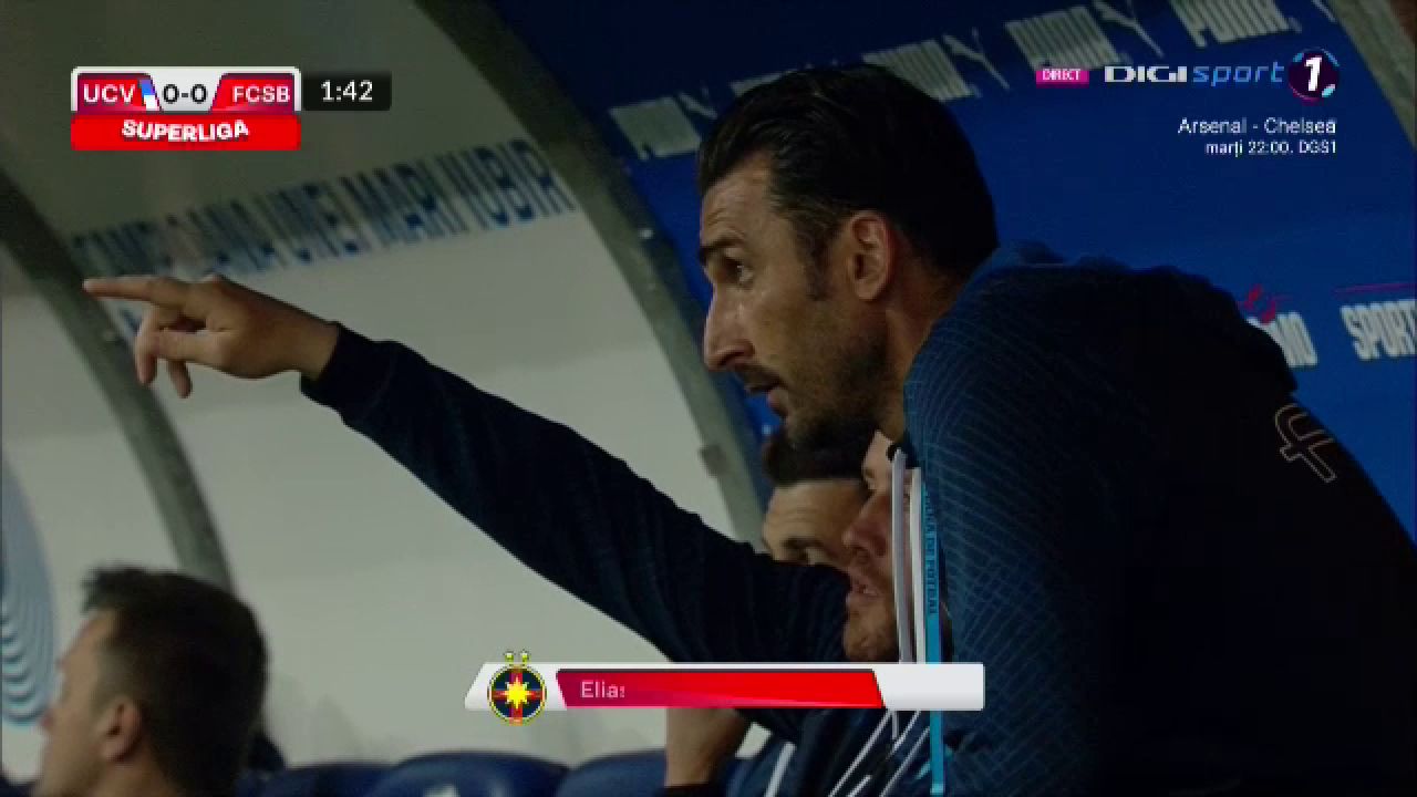 Cine e antrenorul principal la FCSB? Cum au fost surprinși Mihai Pintilii și Elias Charalambous în startul meciului cu Craiova _9