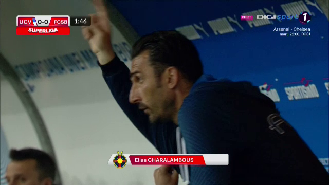 Cine e antrenorul principal la FCSB? Cum au fost surprinși Mihai Pintilii și Elias Charalambous în startul meciului cu Craiova _18