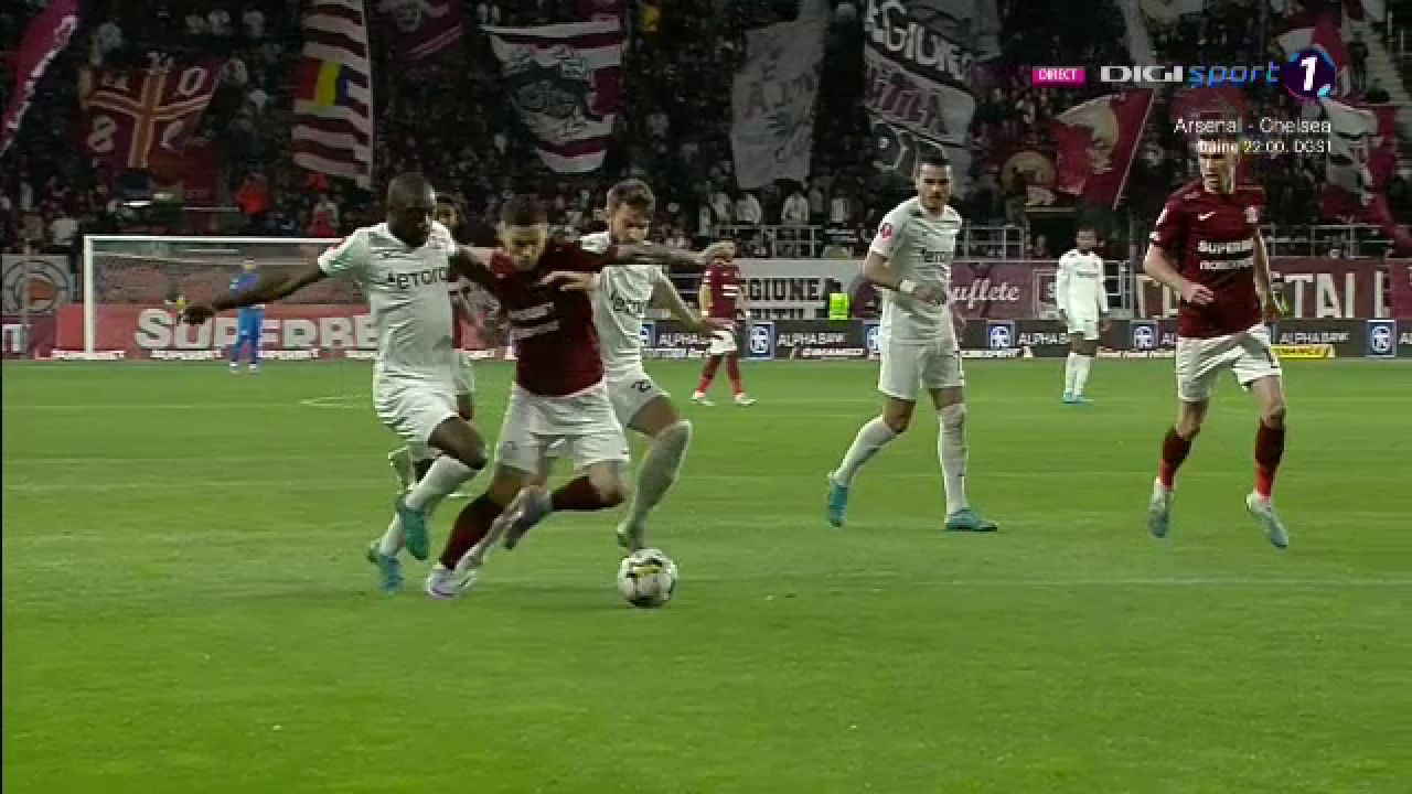Rapid București - CFR Cluj 3-1 | CFR a deraiat în Giulești! Apărarea lui Petrescu nu l-a putut opri pe Dugandzic_2