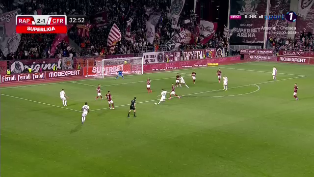 Rapid București - CFR Cluj 3-1 | CFR a deraiat în Giulești! Apărarea lui Petrescu nu l-a putut opri pe Dugandzic_13